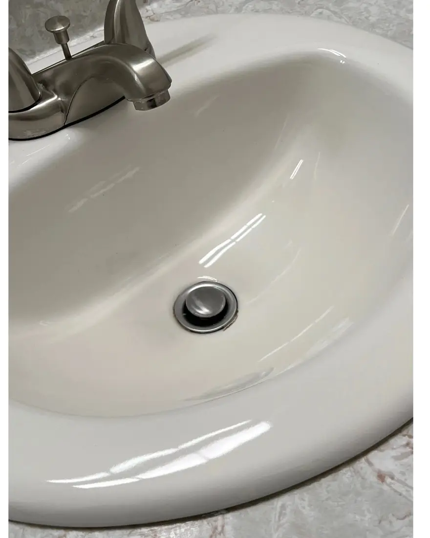 Bathroom sink, after