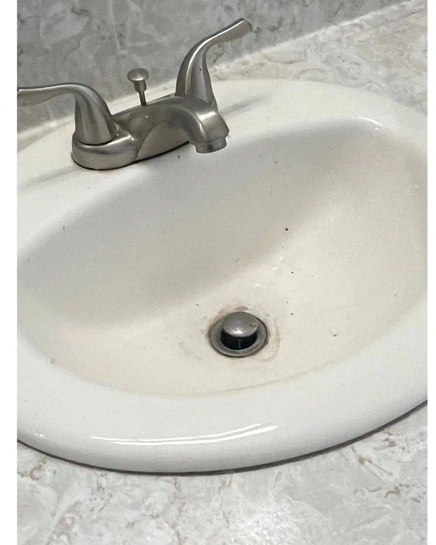 Bathroom sink, before