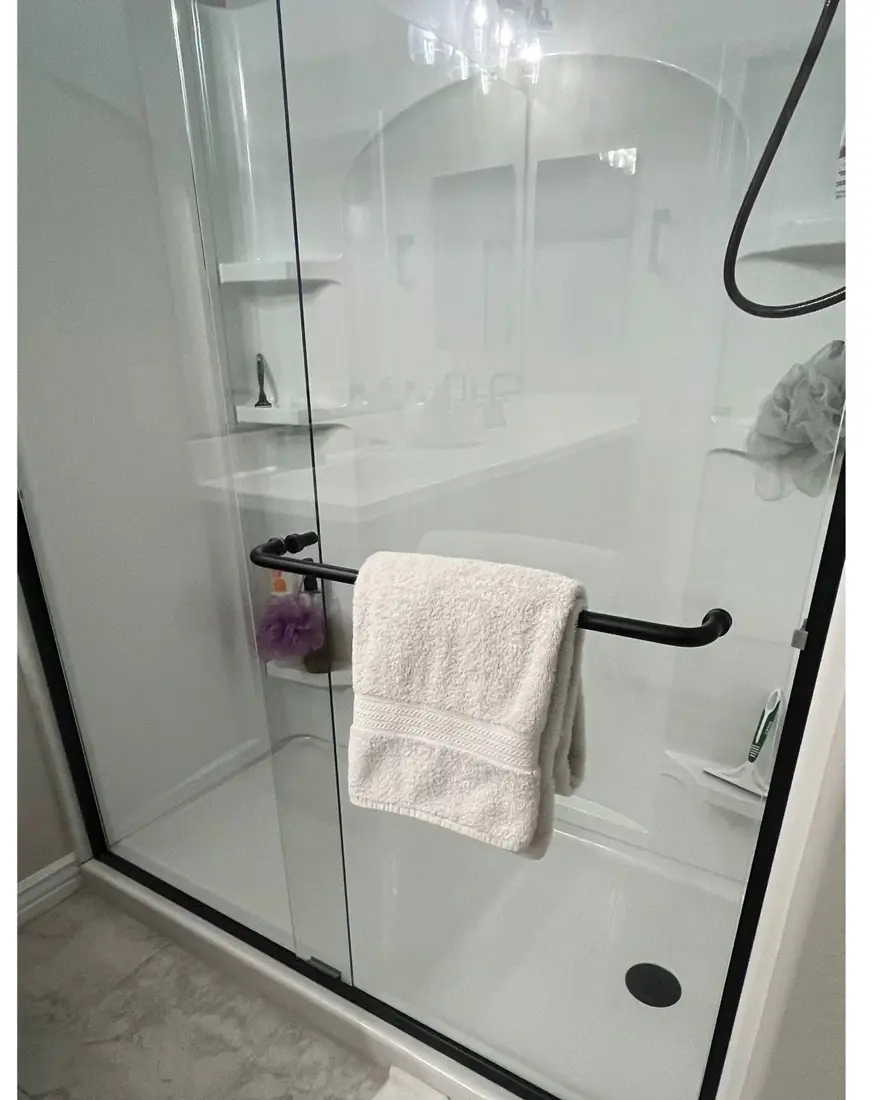 Shower stall, after
